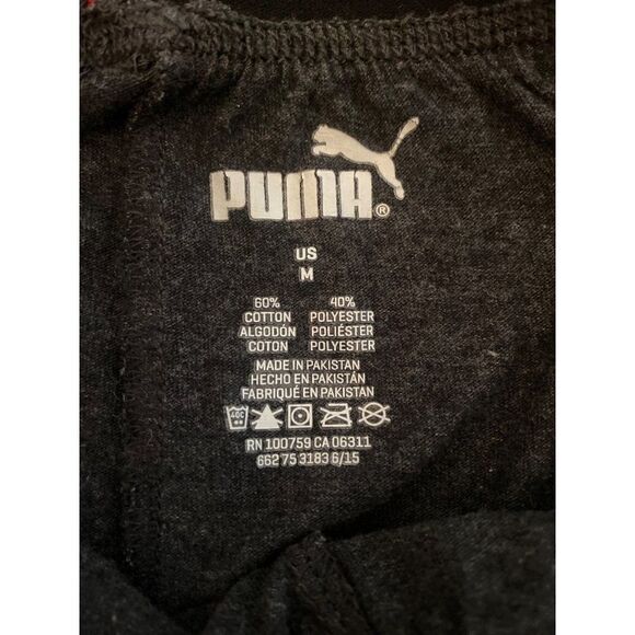 Puma, women's grey causal cotton blend thin sweatpants size medium - Picture 5 of 8